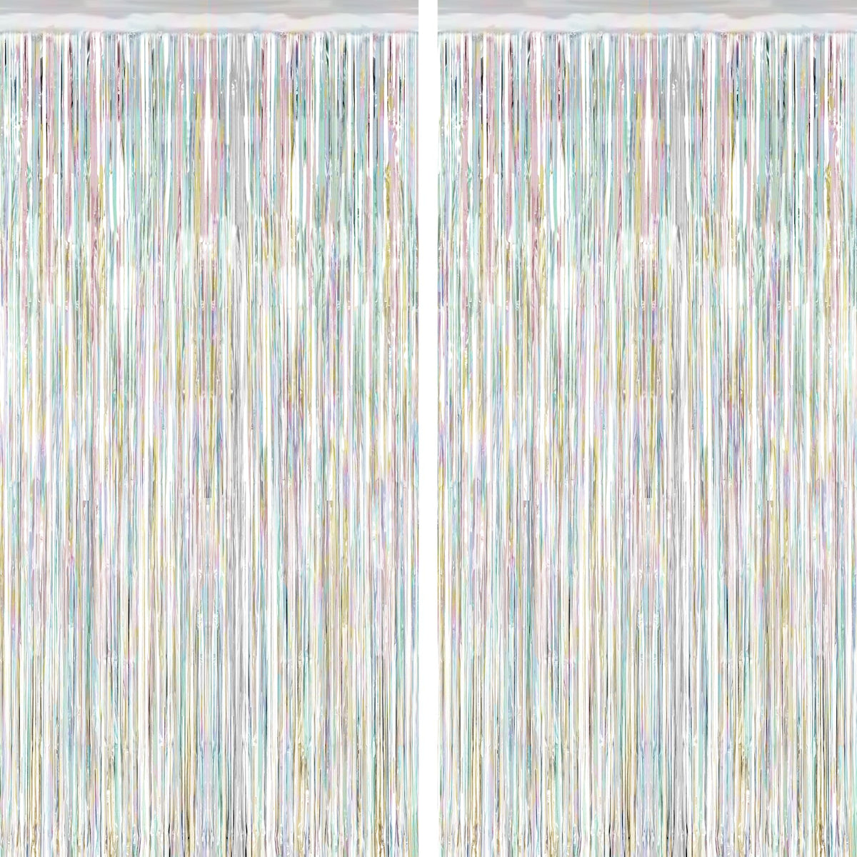 Colorful Foil Fringe Backdrop Curtain for Party Photos