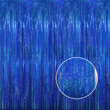 Metallic Tinsel Fringe Backdrop Curtain for Party Events