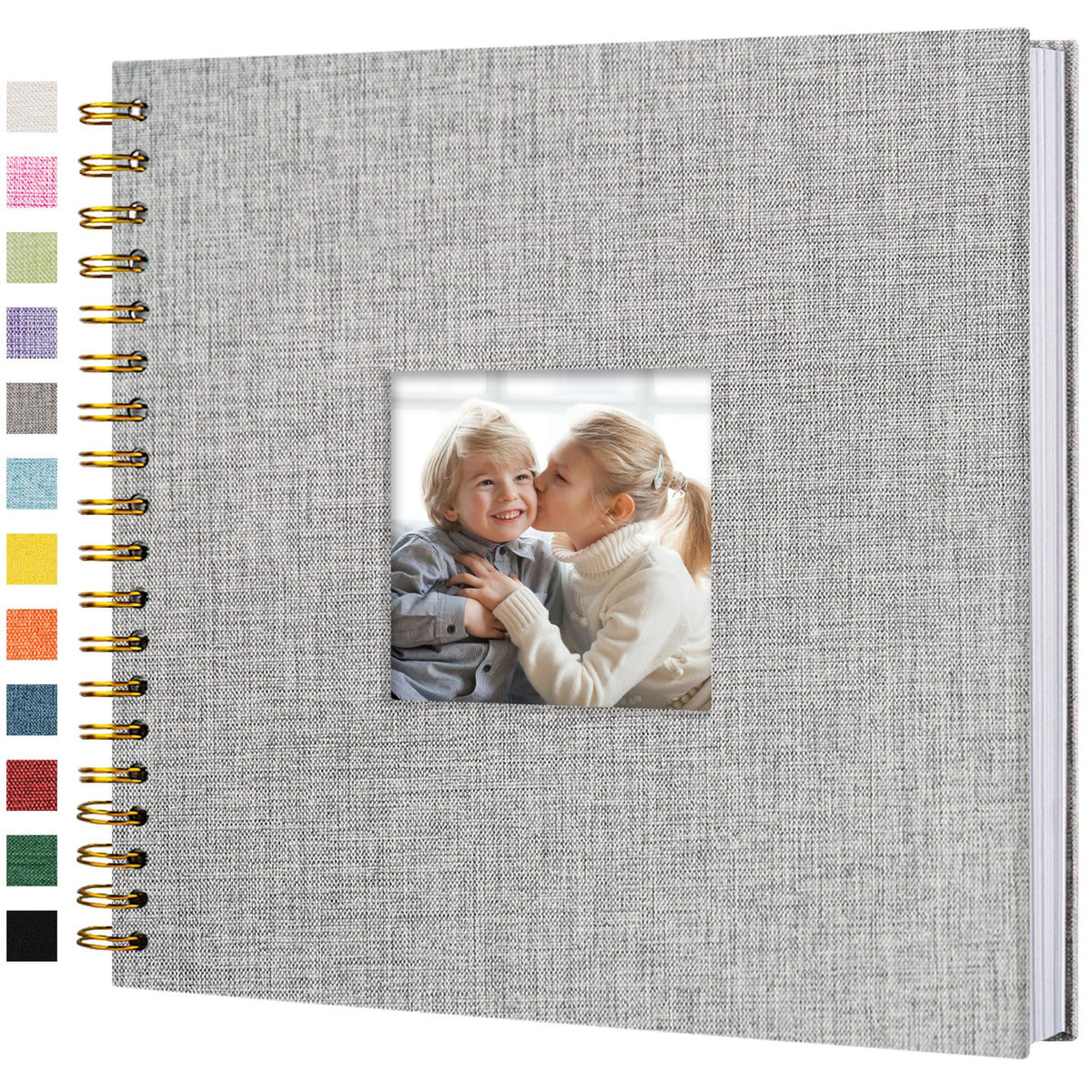 Linen Scrapbook Photo Album for Weddings & Memories