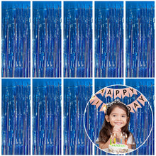 Metallic Foil Fringe Backdrop Curtain for Party Events