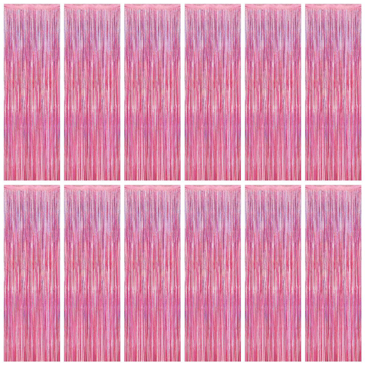 Colorful Foil Fringe Backdrop Curtain for Party Photos