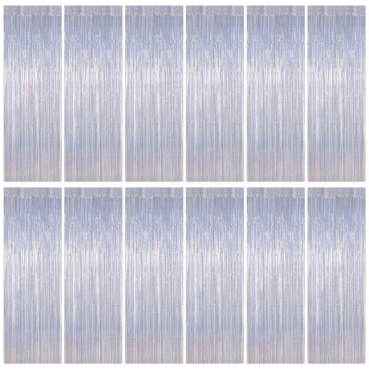 Colorful Foil Fringe Backdrop Curtain for Party Photos
