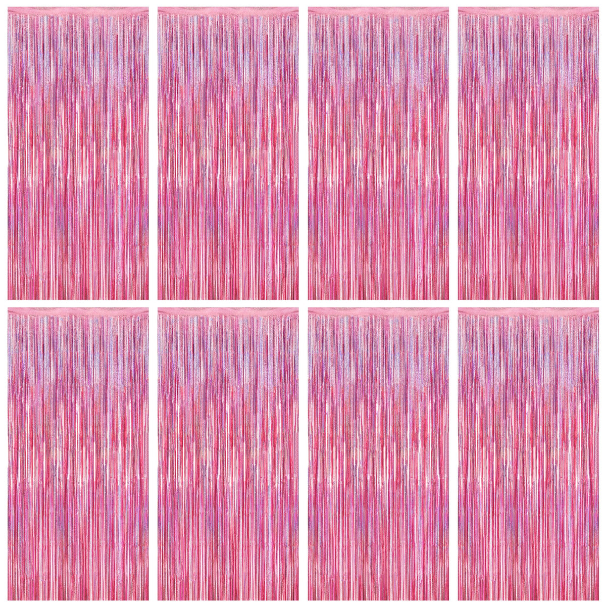 Colorful Foil Fringe Backdrop Curtain for Party Photos