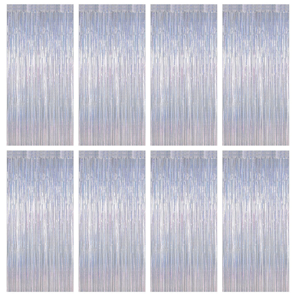 Colorful Foil Fringe Backdrop Curtain for Party Photos