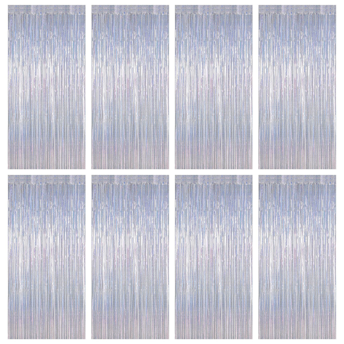 Colorful Foil Fringe Backdrop Curtain for Party Photos