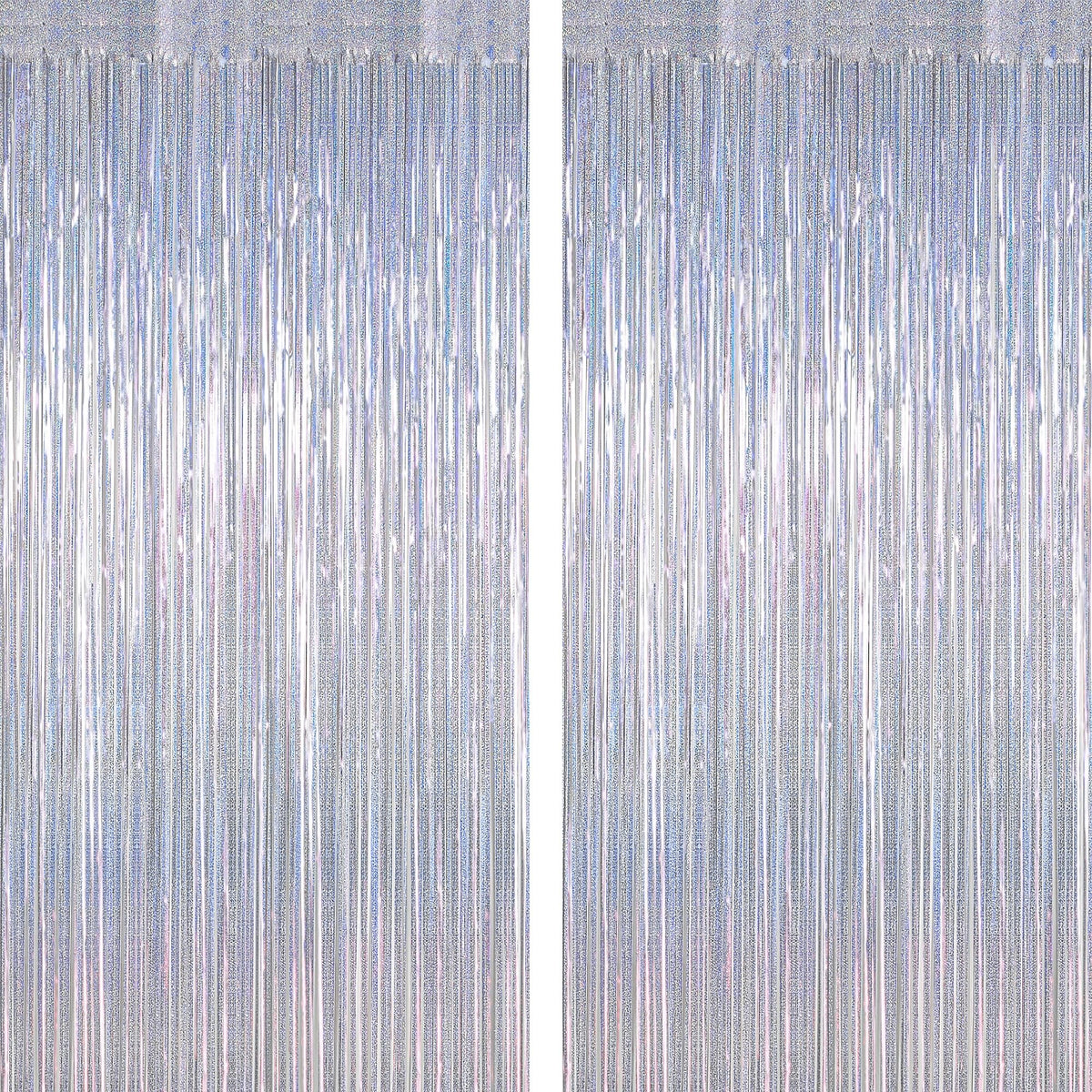 Colorful Foil Fringe Backdrop Curtain for Party Photos